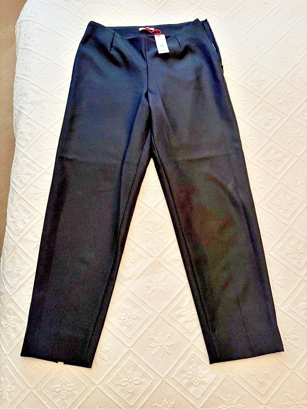 Frances Valentine Marilyn Pant Solid Stretch Black Size 8